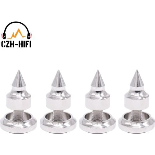 4pcs 35mm High End 316 Stainless Steel Isolation Stand Base Spike Cone Feet for Audio Speaker AMP Turntable DAC Subwoofer CD DIY