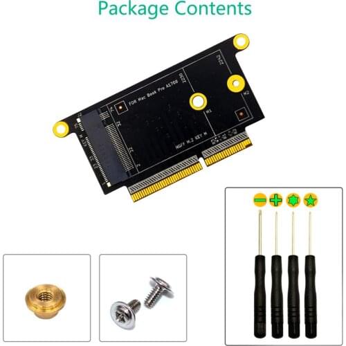 NGFF M.2 NVMe Key M 2230/2242 Type Adapter for Macbook A1708 Model