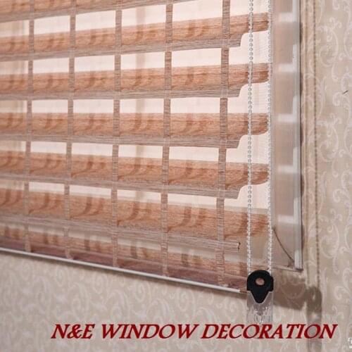 FREE SHIPPING Popular zebra blinds/double-layer roller blinds/curtain fabric curtain window curtain/shangri-La blinds