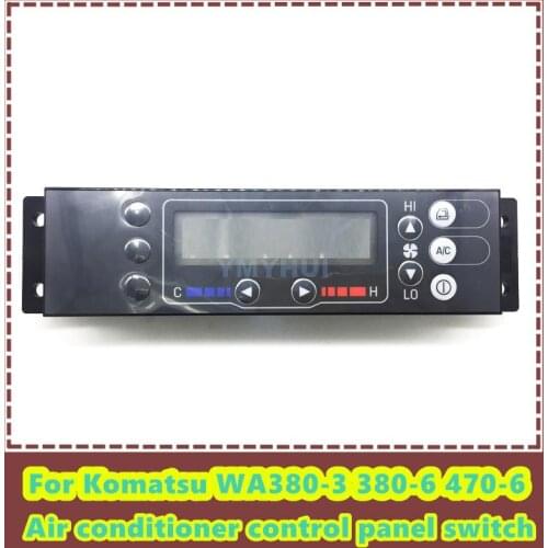 For Excavator accessories Komatsu WA380-3 380-6 470-6 air conditioning control panel air conditioning adjustment button switch