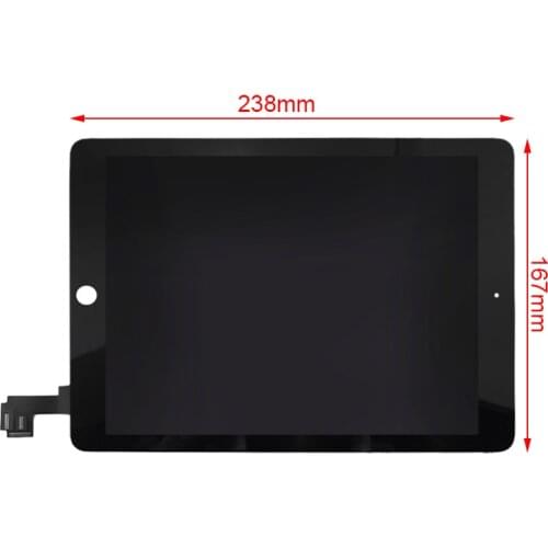For iPad Air 2 A1566 A1567 LCD Screen Display Panel With Touch Screen Black Digitizer Monitor Replacement