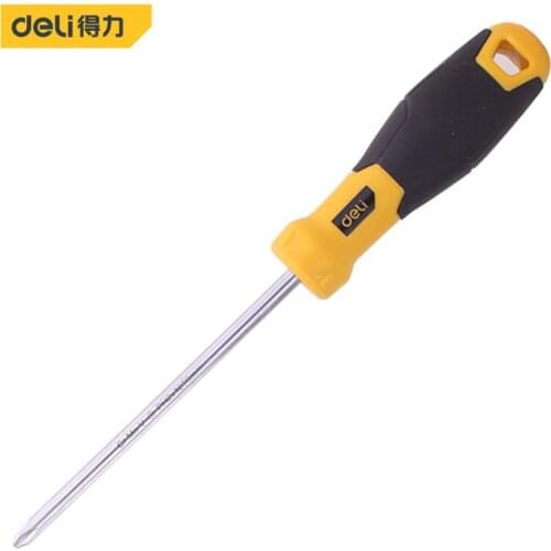 Deli Cross Phillips Screwdriver CR-V Alloy Steel Professional Electrician Screw Driver Insulated Screwdriver DIY Hand Tools
