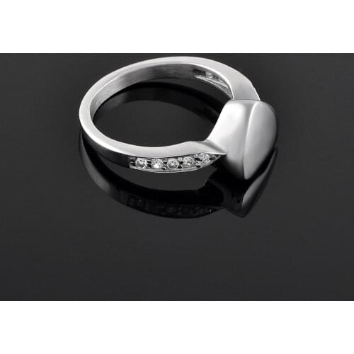 Ring With Crystal Memorial Ash Keepsake Holder For Pet/Human Ashes Dog Urn Cat Urn Blank Heart Cremation Jewelry Free Engrave