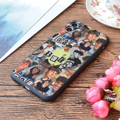 For iPhone Noah Beck Collage Print Soft Matt Apple iPhone Case