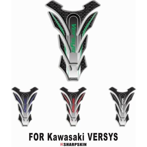NEW Motorcycle 3D fuel tank pad sticker Fishbone protective decorative decal Fit KAWASAKI Versys 650 1000 all VERSYS