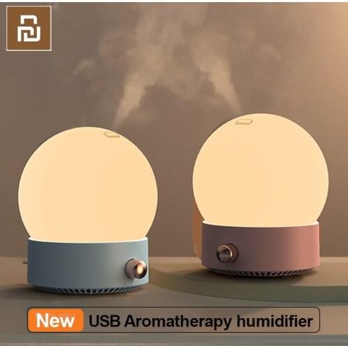 Portable USB Aromatherapy Humidifier Home Desktop Dimmable Night light 350mL Atomizer Office Aroma Diffuser