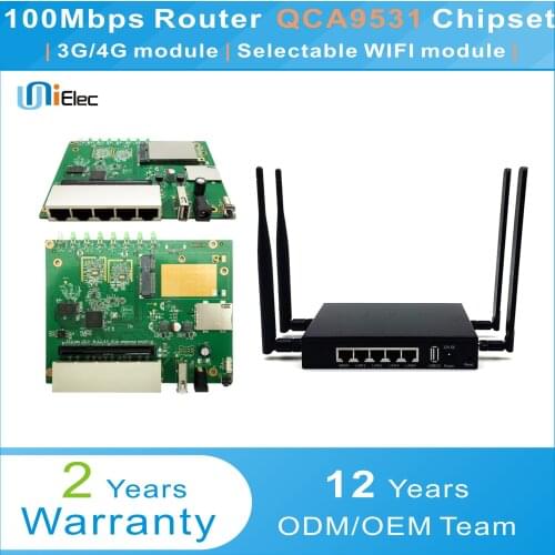 Qualcomm QCA9531 2.4G Router Firewall OpenWRT QSDK Wireless WIFI PCBA ODM OEM Custom Sim Card Board