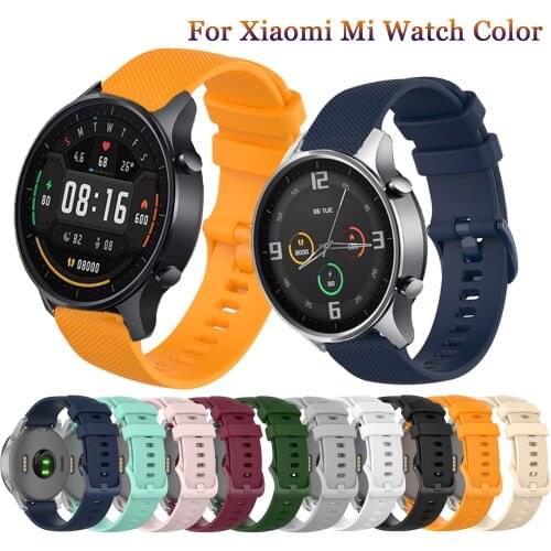 For Xiaomi MI Watch Color Strap Silicone Wristband Bracelet 22mm Watchband For Xiaomi Smart Mi Watch Color sports edition correa