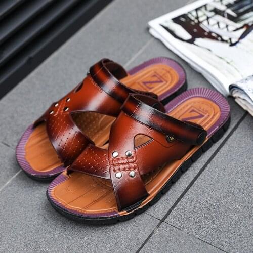 Men Shoes Summer Sandals Men Flip Flops High Quality Beach Sandals Anti-slip Zapatos Hombre Casual Shoes 40-44 Sandalias Hombre