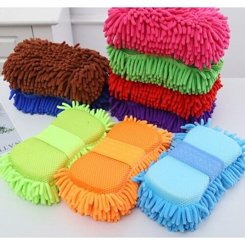 Car Cleaning Brush Cleaner Tools Microfiber Super Clean Car Windows Cleaning Sponge Product Cloth Towel Wash Gloves Auto Washer