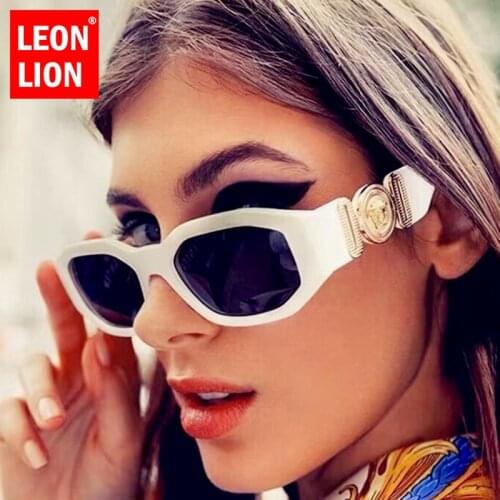 LeonLion 2021 Retro Sunglasses Women Brand Designer Glasses Men/Women Cateye Retro Eyewear for Women Vintage Lentes De Sol Mujer