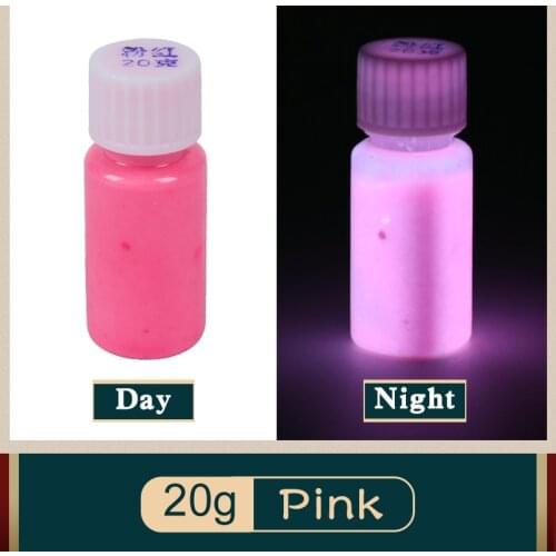 Luminous Varnish Coloring Glow in the Dark Paint 20g Pink Acrylic Paint for Party Decoration Art Supplies Fluorescence
