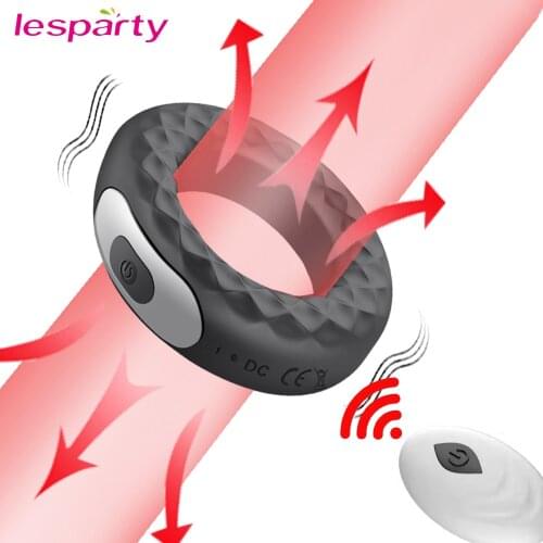 Vibrator Male Penis Rings Sex Toys for Men Male Masturbator Chastity Belt Wireless Remote Control Cock Ring Vibrators for Men