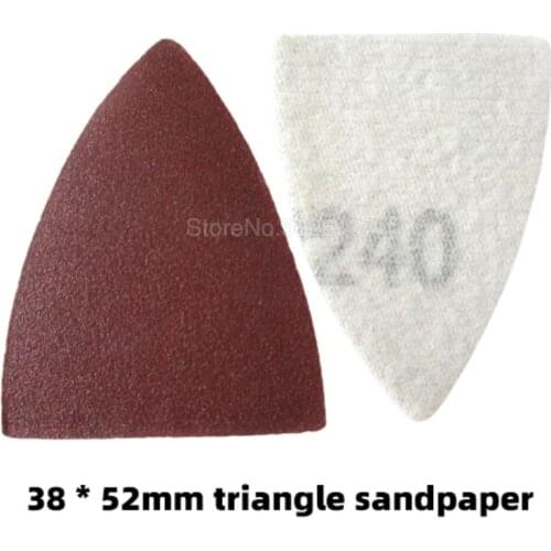 10PCS Self-adhesive Sandpaper Triangle Delta hook Loop Disc Abrasive Tools For Polishing Grit Sander Paper Hook Sanding