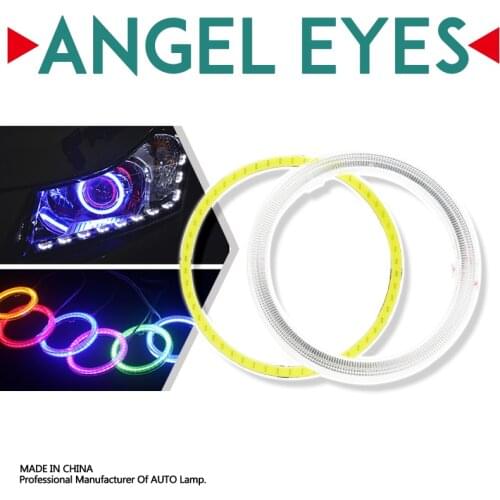 2pcs 1Pair LED Angel Eyes Bulb Halo Ring Lamp Car Daytime Running Light DRL Fog Light 12-24V Styling Light Decorative Lights