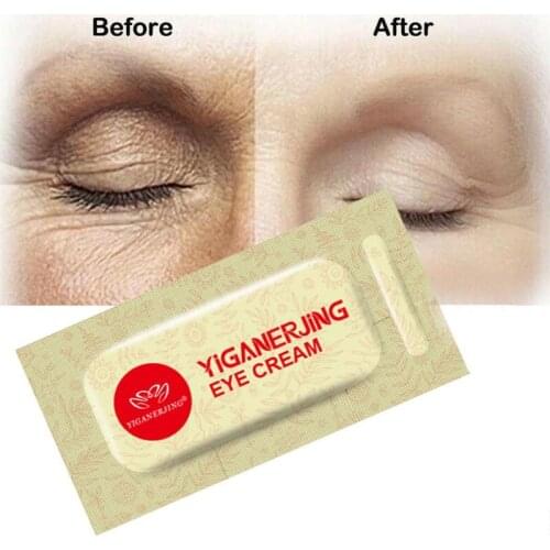 20PCS Sachets Original YIGANERJING Remove Dark Circles Eye Care Against Puffiness And Bags Hydrate Eye Cream Eye patches