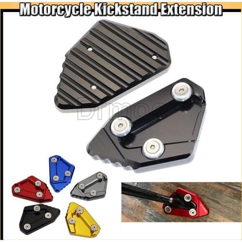 Motorcycle CNC Accessories Aluminum Side Stand Enlarge Kickstand Parts For Suzuki GSXR1000 GSX-R1000 2009-2016