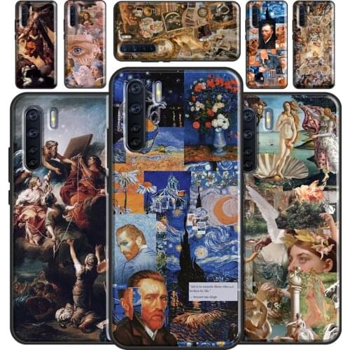 Renaissance Famous painting Collage Case For OPPO A5 A9 2020 A31 A53 A52 A72 A15 A83 A91 A93 A1K A5S Find X3 Pro Reno2 Z Cover