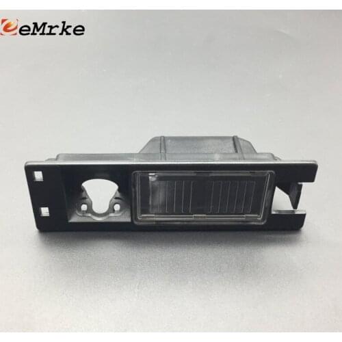 EEMRKE Car Camera Bracket License Plate Lights Housing for Buick Excelle XT Astra Velite 5 - Black Color