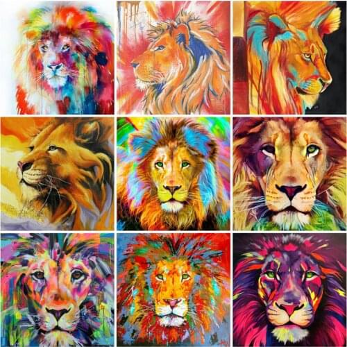 EverShine Diamond Painting Lion Rhinestones Art Diamond Embroidery Animlas Cross Stitch Bead Picture Kit Home Decor New Arrivals