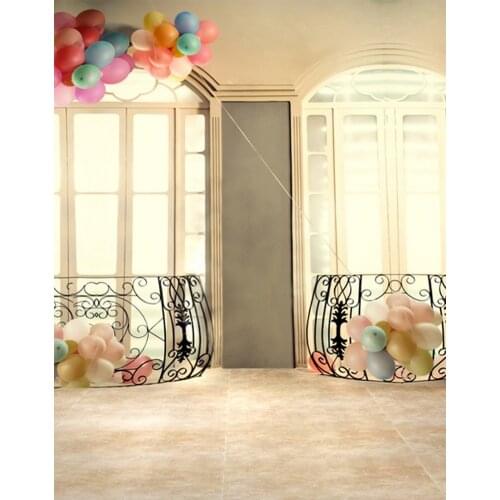 Room Balloon Photography Backdrops Photo Props Studio Background 5x7ft