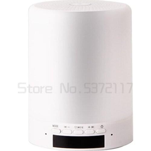 Intelligent Bluetooth night light sound desk lamp bedroom bedside lamp creative colorful LED desk lamp rhythm flashing time