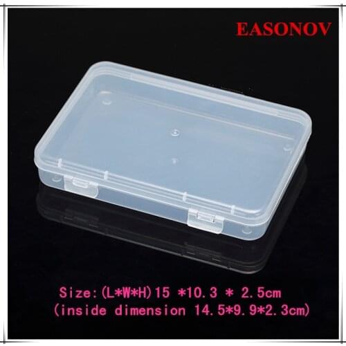 EASONOV 15 *10.3 * 2.5cm PP transparent plastic box storage box 5pcs / lot