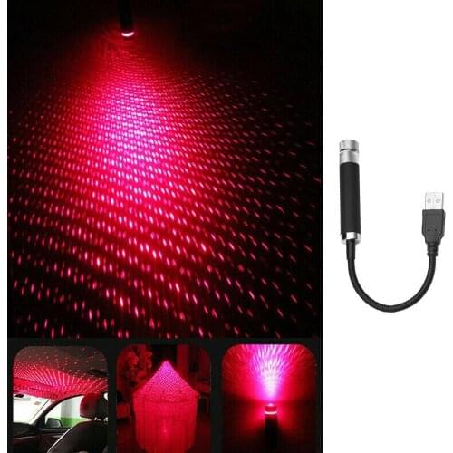 Car Roof Lamp Romantic USB Night Light Atmosphere Lamp Ceiling Decorative Home Colors Lights Y1C2