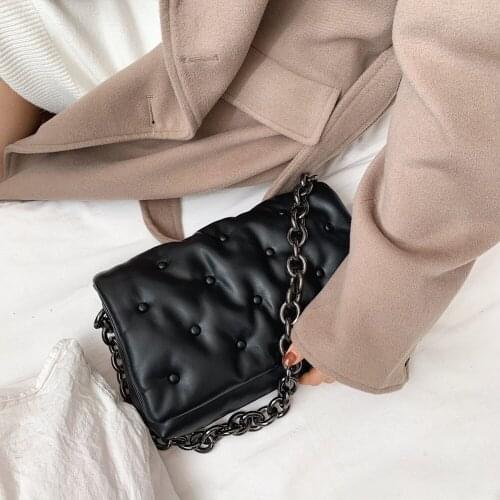 Crossbody Bags Small PU Leather Soft Underarm Shoulder Fluffy Lady Denim Street Top-handle Totes for Women 2020 Trend