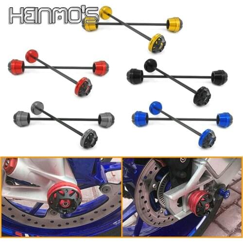 Motorcycle Falling Protection Ball Front&Rear Axle Fork Crash Slider Cap For YAMAHA MT 07 MT07 2013 2014 2015 2016 2017 MT-07