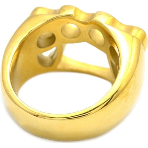 Mens and womens Safety survival ring tool EDC self-defense stainless steel ring finger defense ring tool silver gold black