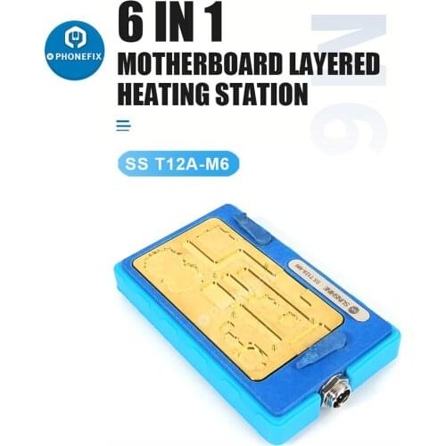 SS-T12-M6 Pre-Heating Platform Mainboard CPU Desoldering Repair for iPhone X XS XS MAX 11 Pro Max PCB BGA Glue Removing Station