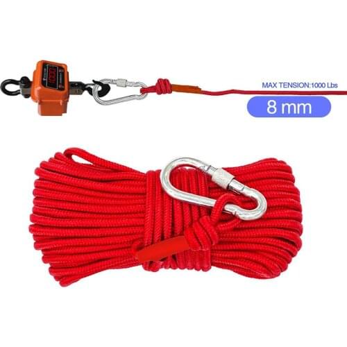 20m Diameter 8 Mm Nylon Climbing Survival Fire Escape Cord High Strength Safety Camping Rope Hiking Climbing Rope Rock Lanyard