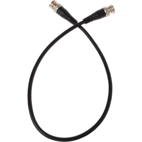 BNC Male To Male Nickel Plating Straight Crimp RG58 Pigtail Adapter Cable 0.5m newest