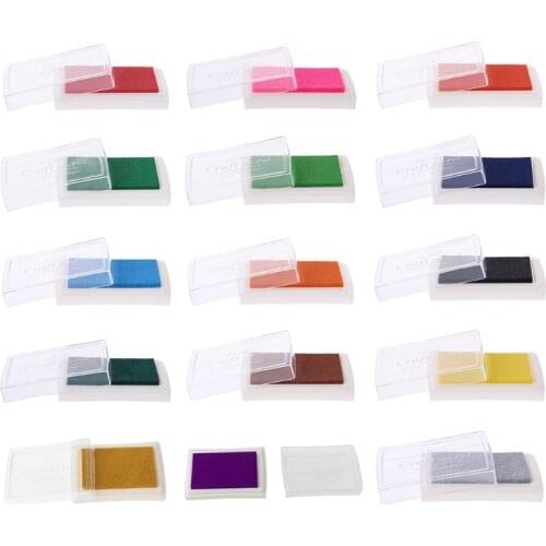 2021 New Colorful Oil Ink Pad Rubber Stamp Partner Craft DIY Scrapbook Rainbow Decoration