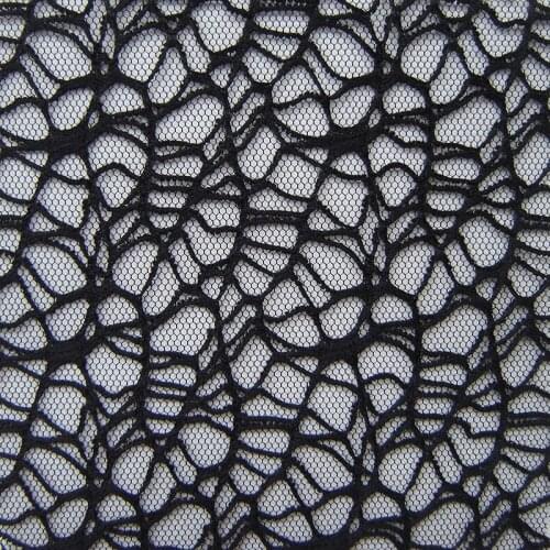 Halloween spider web clothes black mesh fabric white transparent lattice lace fabric Inelastic wedding dress apparel cloth