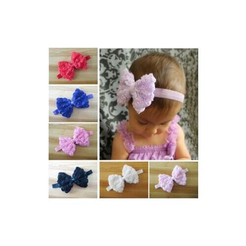Wholesale 120pcs/lot kids Girls 12cm Big Chiffon Bow Headband girl Hair Bow Hair Accessories kids hair bands