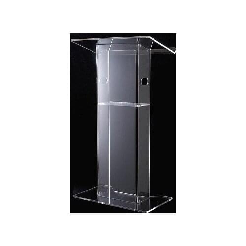 Transparent 12mm Plexiglass Pulpit,Acrylic Lectern,Acrylic Church Podium Stand