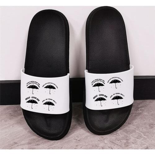 Shoes for Ladies 2021 Fashion Cartoon umbrella indoor Slippers Beach Sandals Open Toe Slides Non-slip flip flop female shoes