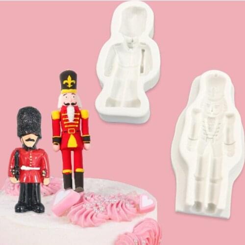 Luyou Cartoon Soldier Silicone Cake Molds Fondant Resin Mold Cake Decorating Tools Kitchen Baking Accessories FM2016
