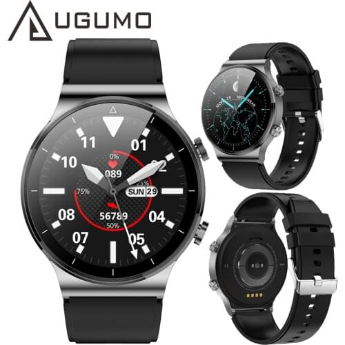 UGUMO BT Call Smart Watch Men IP68 Waterproof for Huawei Samsung Gear S3 Smartwatch M2 ECG Heart Rate Monitor Sport Business