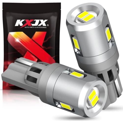 KXJX 2xT10 LED Bulbs Canbus 6500K For Car Parking Position Lights Car Interior Map Dome Lights White Auto Lamp for mazda 3 2005
