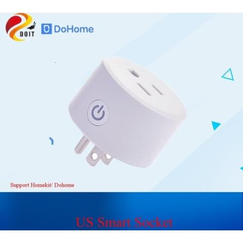 Dohome US Smart Plug Support Siri WiFi Outlet Remote Control Switch Voice Control Socket Alexa/Google Assistant FCC/CE Certifie