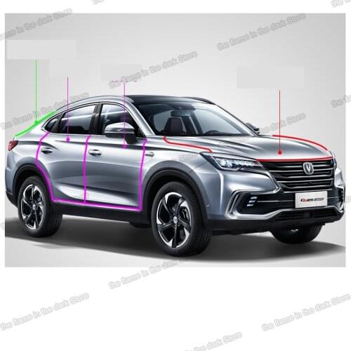 Lsrtw2017 PU car trunk hood door waterproof sound insulation strip for changan cs85 coupe 2019 2020 2021 accessories 26 meters