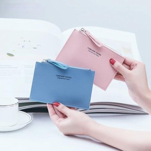 Woman Business Card Case Slender Credit Card Wallet Coin Wallet Woman Purse Small Wallet