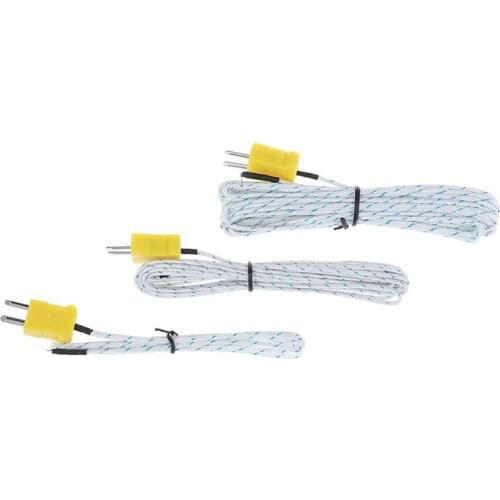 1Pcs K-type Wire Temperature Test TP-01 Thermo Sensor Probe For TM-902C TES-1310