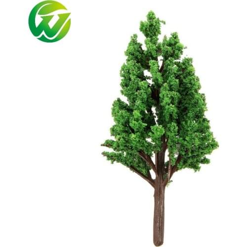 10PCS Ho Scale Plastic Miniature Model Trees For Building Trains Railroad Wargame Layout Scenery Landscape Diorama Accessories