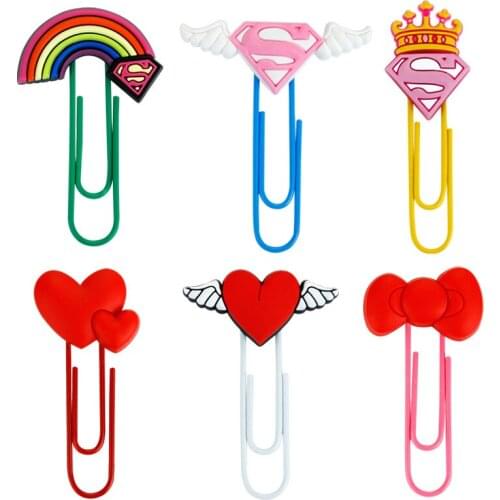 2Pcs Cartoon Animal Bookmarks For Book Paper Clips For School Teacher Page Holder Stationery Office Supply Friends Xmas Gift