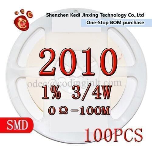 2010 1% 100pcs 1M 1.1M 1.2M 1.3M 1.5M 1.6M 1.8M 2M 2.2M 2.4M 2.7M 3M 3.3M 3.6M 3.9M 4.3M 4.7M 5.1M 5.6M 6.2M 6.8M 7.5M 10M 5025