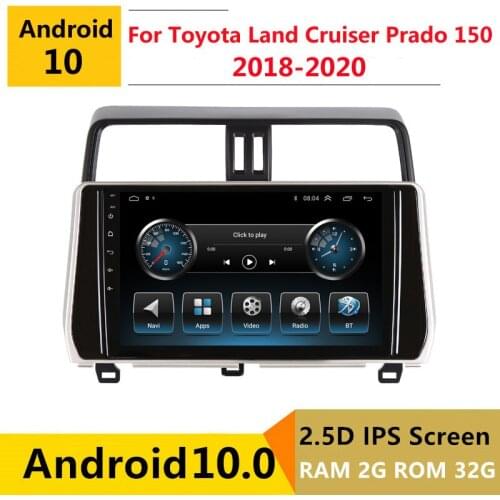 2G RAM Android car stereo for toyota land cruiser prado 150 2017 2018 radio navigation GPS Multimedia Player headunit